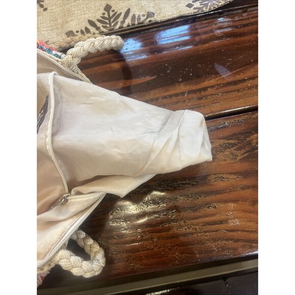 The Sak Multi Colored Rainbow Crochet Boho Sack shoulder Bag - Picture 8 of 12